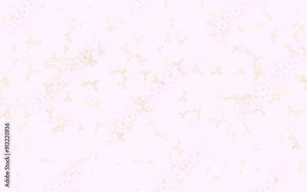 Obraz Light Pink, Yellow vector texture with artificial intelligence concept.