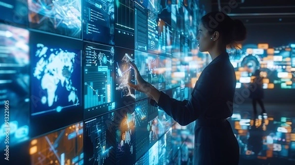 Obraz high tech stock image, digital transformation, stock photos, corporate,