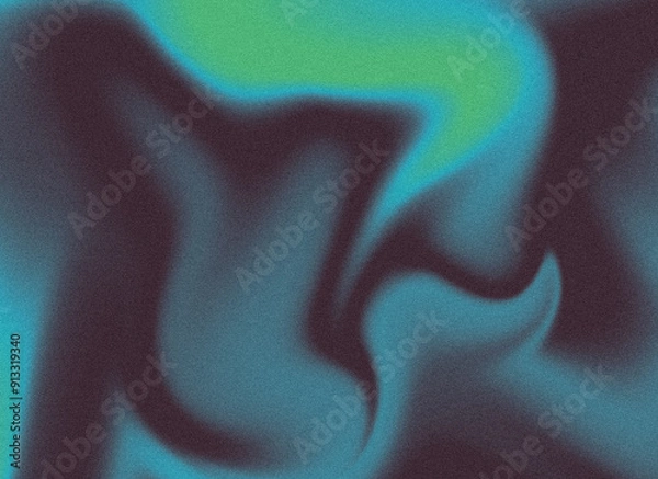 Fototapeta Dark Blues Gradient Background with Soft Noise Texture Effect Banner Post Template Backdrop