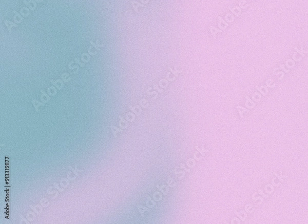 Fototapeta Gentle blend of pastel blue and pink hues with smooth noise gradient effect background backdrop