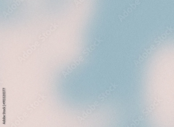Fototapeta Light gradient blue and pink shades, blurred noise texture effect background backdrop template