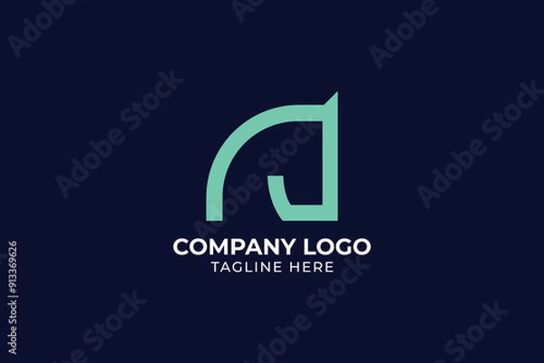 Fototapeta Elegant horse logo icons. Royal stallion symbol design, Abstract creative geometric logo horse head