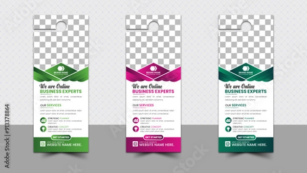 Fototapeta Business Door Hanger design for a smart businessman