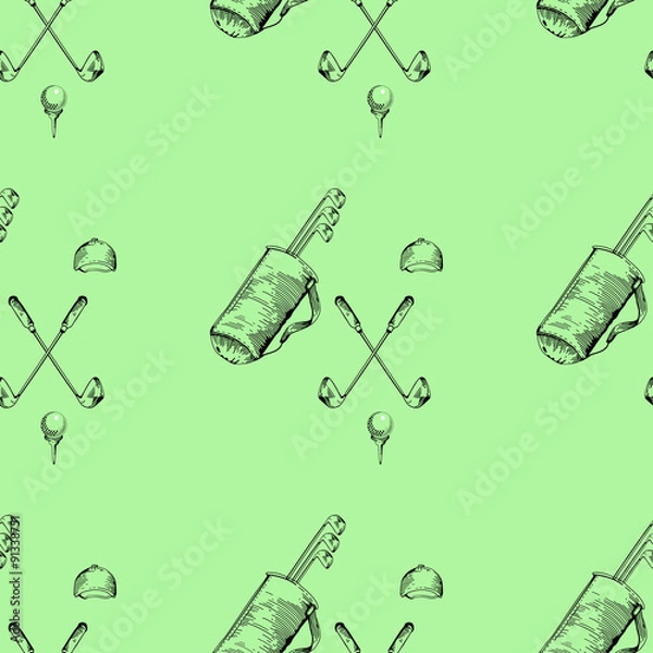 Fototapeta golf seamless pattern