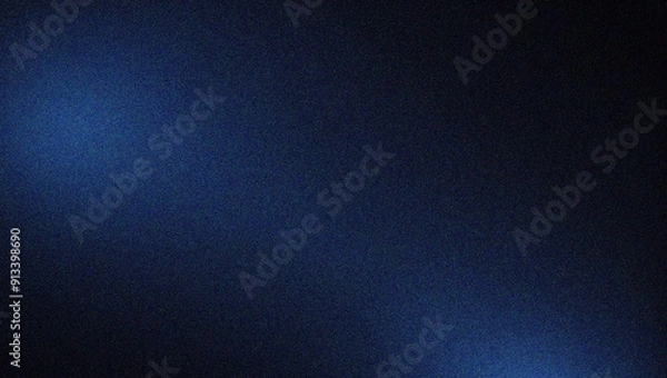 Fototapeta navy grainy gradient abstract background, noise texture effect, banner poster header design