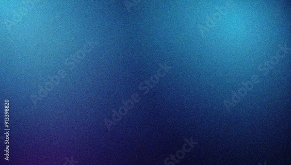 Obraz blue grainy gradient abstract background, noise texture effect, banner poster header design