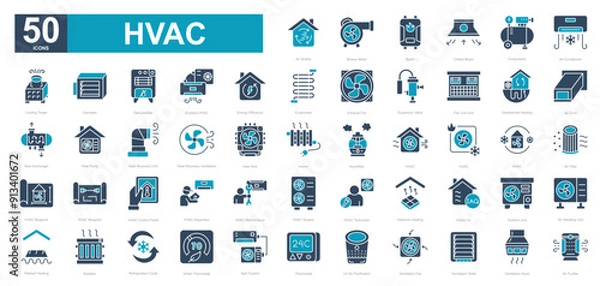 Obraz HVAC iconset