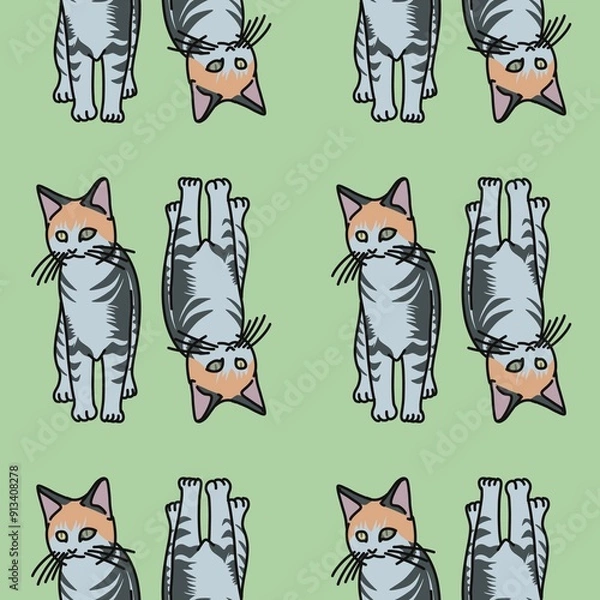 Obraz pattern with cats