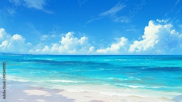 Fototapeta 透き通った青い海の風景13