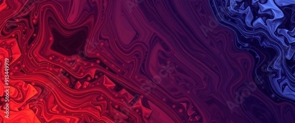 Fototapeta Abstract Red and Blue Swirls Background.