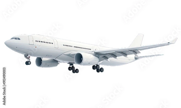 Fototapeta PNG. Air plane boing isolated on a transparent background.