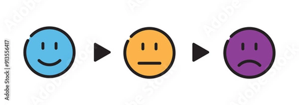 Fototapeta 顔　表情　セット