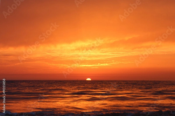 Obraz Beautiful sunset in Agadir, Morocco.
