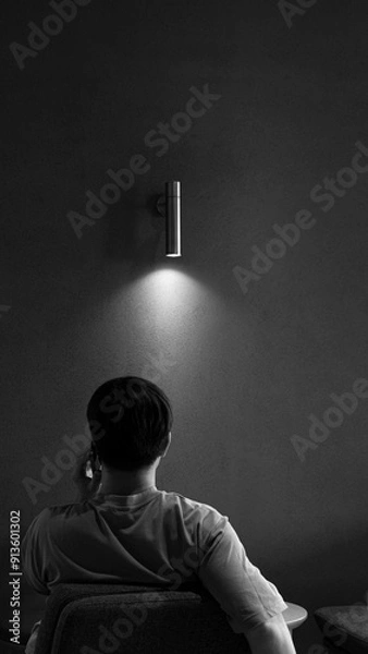 Obraz person in a chair