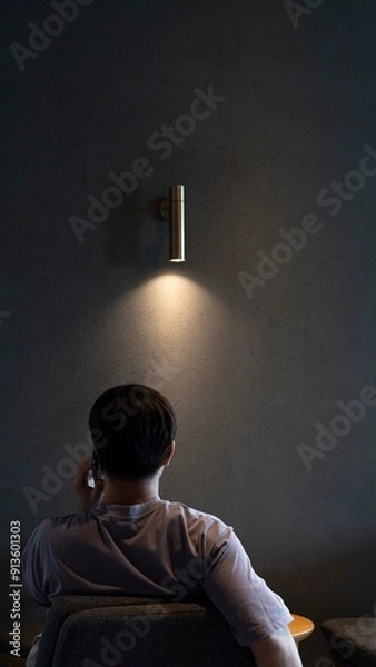 Obraz person in a room