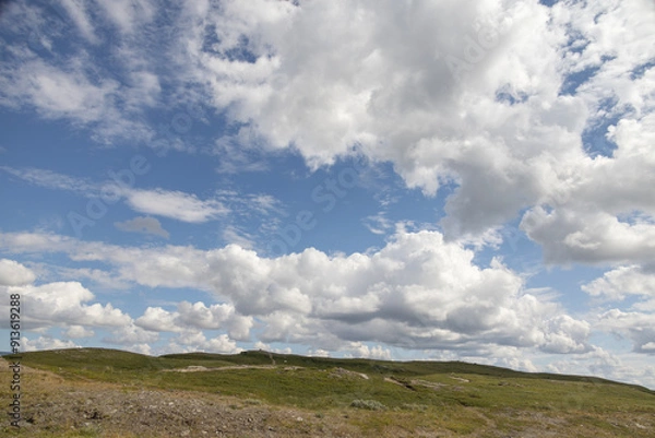 Fototapeta Clouds over the mountains