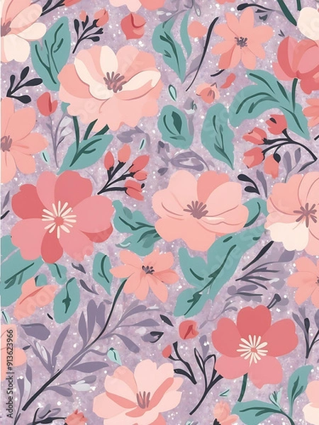 Fototapeta flowers wallpaper background