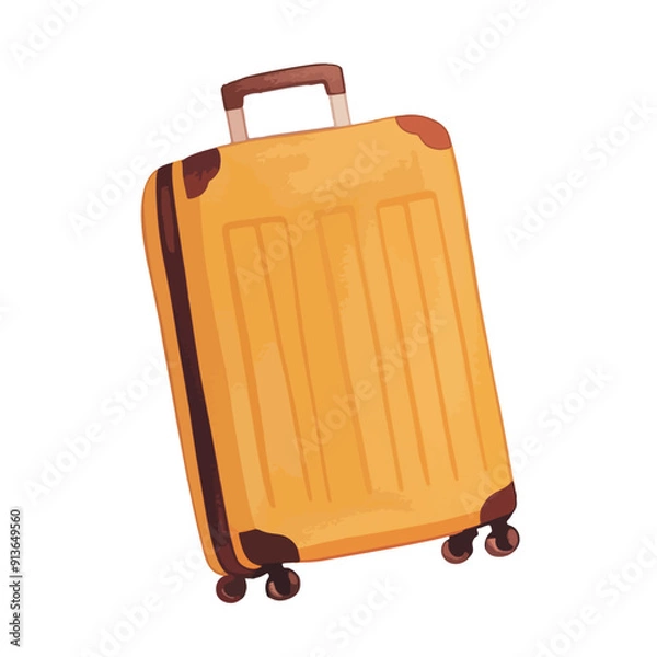 Obraz 水彩で描いたキャリーケースのイラスト