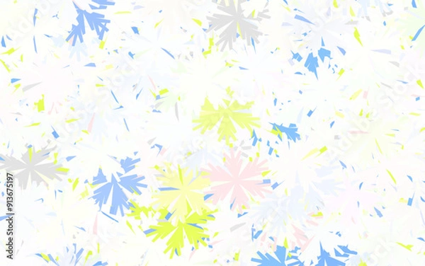 Obraz Light Green, Red vector doodle backdrop with trees, branches.