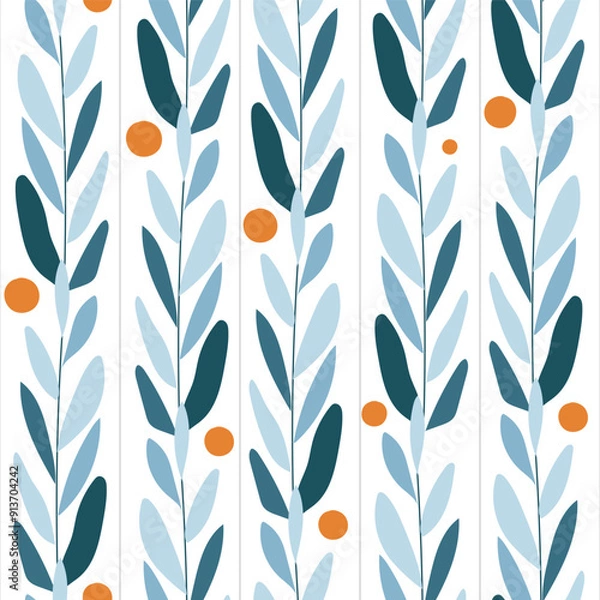 Obraz seamless abstract pattern. Idea for fabric, tablecloth pattern, wrapping paper, gift paper. Print Ditsy. Motives are scattered randomly. abstract pattern background. cute colorful pattern