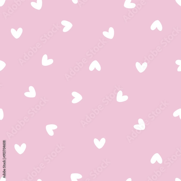 Fototapeta Seamless love pattern idea for fabric tablecloth pattern wrapping gift paper pink love pattern. heart pattern