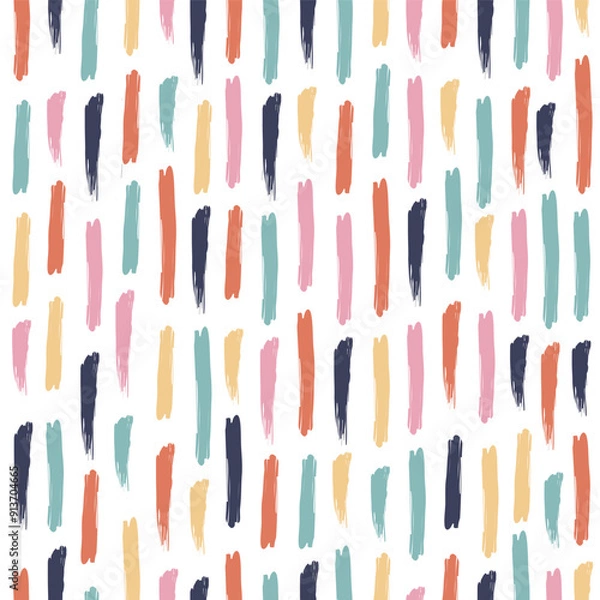 Fototapeta seamless abstract pattern. Idea for fabric, tablecloth pattern, wrapping paper, gift paper. Print Ditsy. Motives are scattered randomly. abstract pattern background. cute colorful pattern