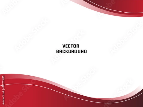 Fototapeta red and white background. simple background shape. abstract vector background. cool modern composition. simple red shape 