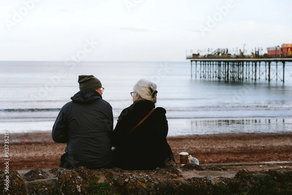 Obraz couple on the beach