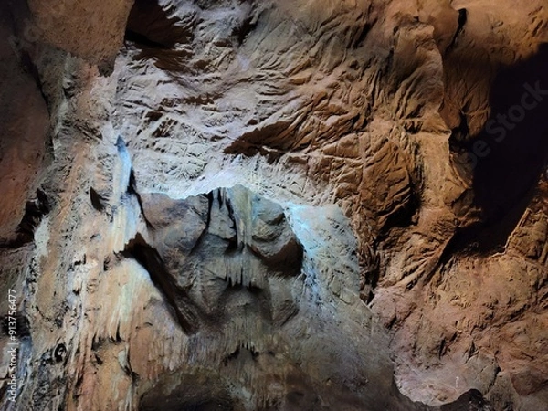 Obraz 동굴 석주 종유석 석순 cave