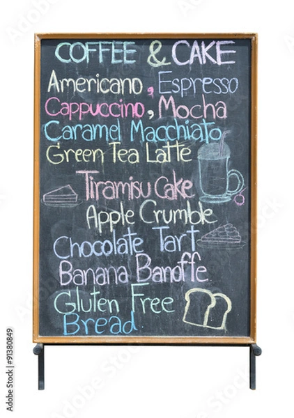 Obraz Menu blackboard