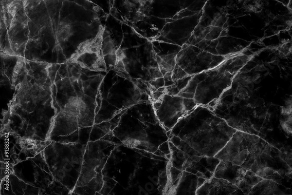 Obraz Black marble patterned (natural patterns) texture background, abstract marble texture background for design.