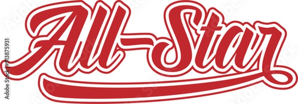 Obraz Many Colors Colorful All Star MVP in SVG 