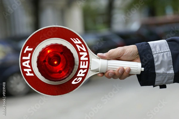 Fototapeta Kontrola granic - trzymaj teren