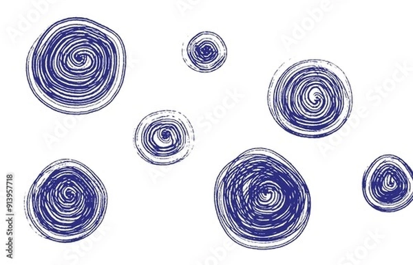 Fototapeta Rough circles