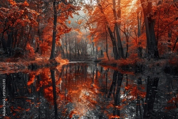 Obraz autumn in the forest