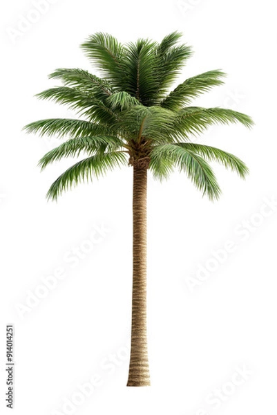 Obraz Tall Palm Tree Isolated