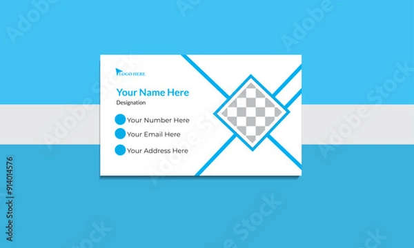 Obraz Business Card Template Layout