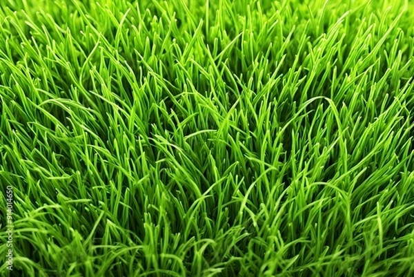 Obraz Fresh growing green grass. A full frame background of green growing grass. Closeup of green grass texture