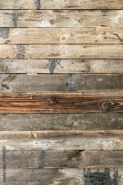 Fototapeta The old wood texture with natural patterns