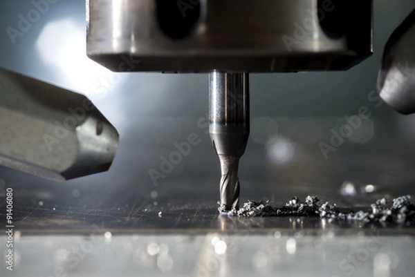 Obraz CNC metal machining by mill
