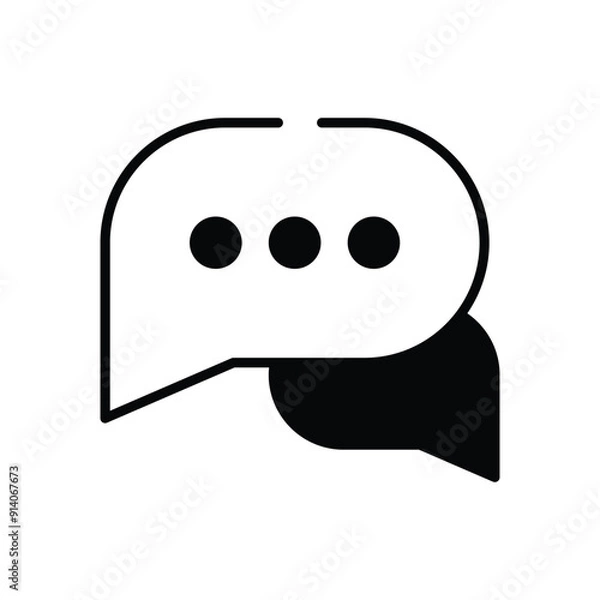 Fototapeta Speech Bubble vector icon