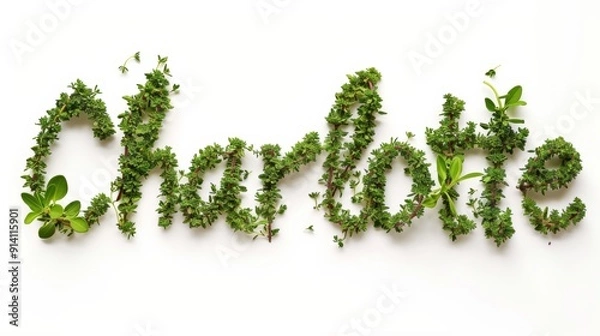 Fototapeta Personalized postcard perfect for decor created in Thyme Typography.