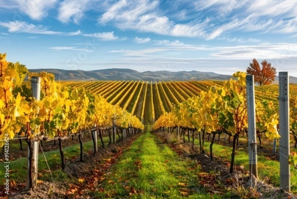 Obraz vineyard in autumn