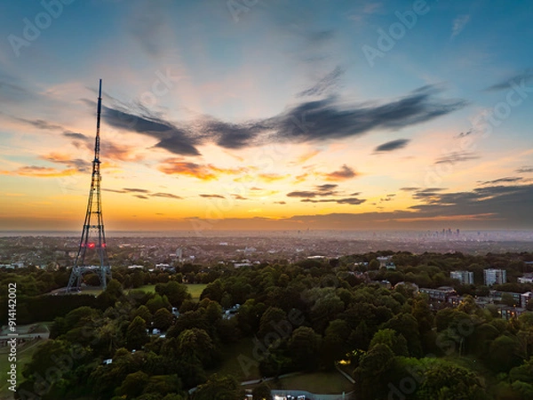 Obraz Crystal Palace Transmitting Station sunset