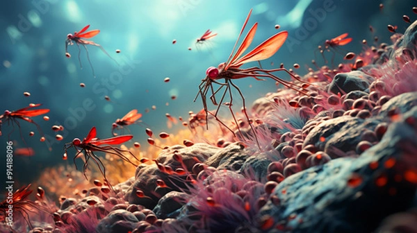 Fototapeta 3D Zika virus