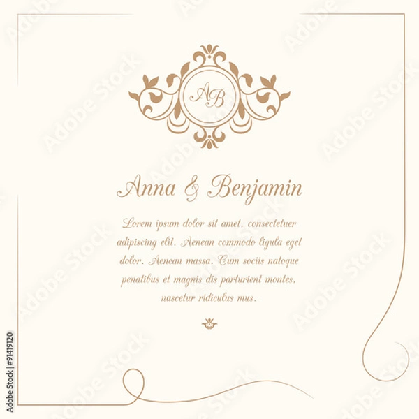 Obraz Wedding invitation