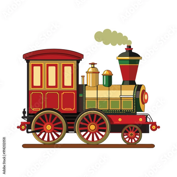 Fototapeta Old engraving style vector illustration