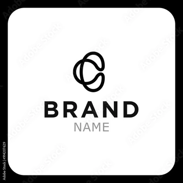 Obraz Elegant C Letter Logo Mark