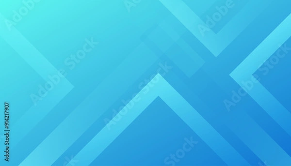 Fototapeta Abstract blue gradient background. Dynamic shapes composition. Vector illustration