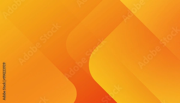 Fototapeta Abstract orange gradient geometric background. Vector illustration